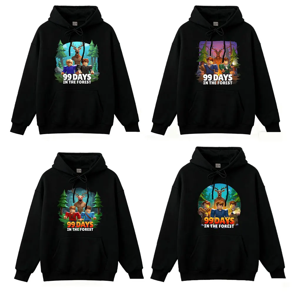 99 Nights in The Forest Hoodie Halloween Game Team Player Men Clothing Gift Funny Hoody Spring and Autumn Long Sleeve Pullover