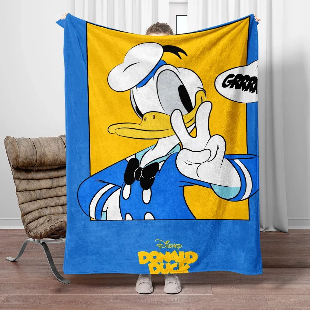 Cute cartoon Donald Duck Blanket,Lightweight Flannel Throw for Sofa, Bed, Travel, Camping, Livingroom, Office, Couch,Chair