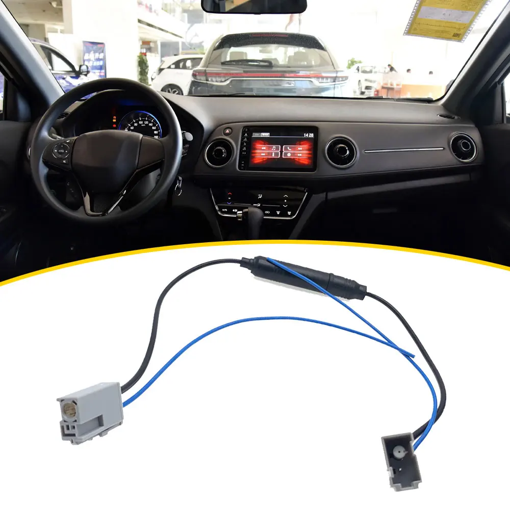 Car Adapter Cable CD FM Aerial Transfer Replacement Wire Harness for Honda Replacement 5