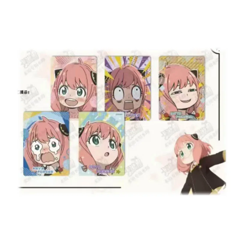 Kayou Spy Family Collection Cards Cute Ania Collectible Board Games For All Cards Toys For Children Playing Acg Anime Cards