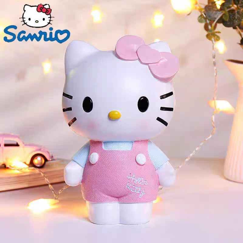 

Kawaii Hello Kitty Piggy Bank Kids Creative Piggy Bank Cute Figure Vinyl Doll Money Safe Money Saving Box Coin Bank Girls Gift