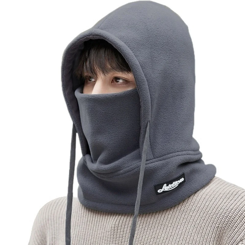Warm Face Mask Beanie Warm Winter Beanie Set 3-In-1 Fleece Hood Comfortable Cycling Hood Cap For Cycling Biking Running