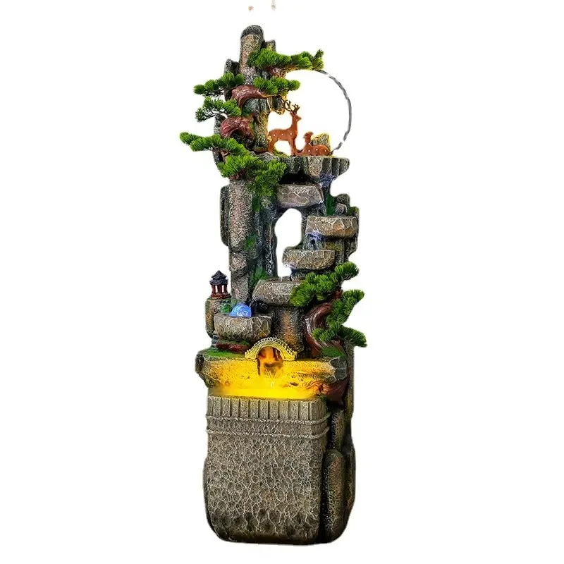 New Chinese-style Water-making Ornaments Circulating Water Floor-to-floor Living Room Waterscape Decoration