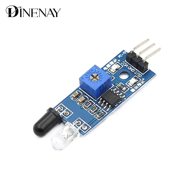 Infrared Obstacle Avoidance Module Smart Home Sensor Circuit Board Diy Test Distance Adjustable Black And White Wire Smart Home