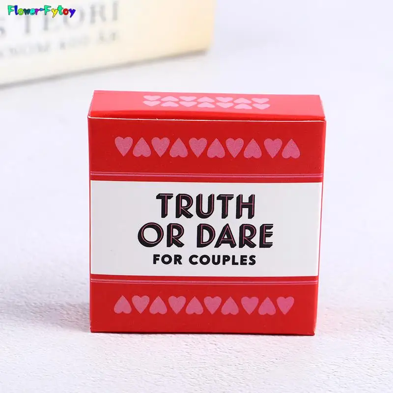 1SET Truth or Dare for Couples 51 Questions and Challenges Sexy Date Night Card Game for Couple Naughty Adult Game Drink