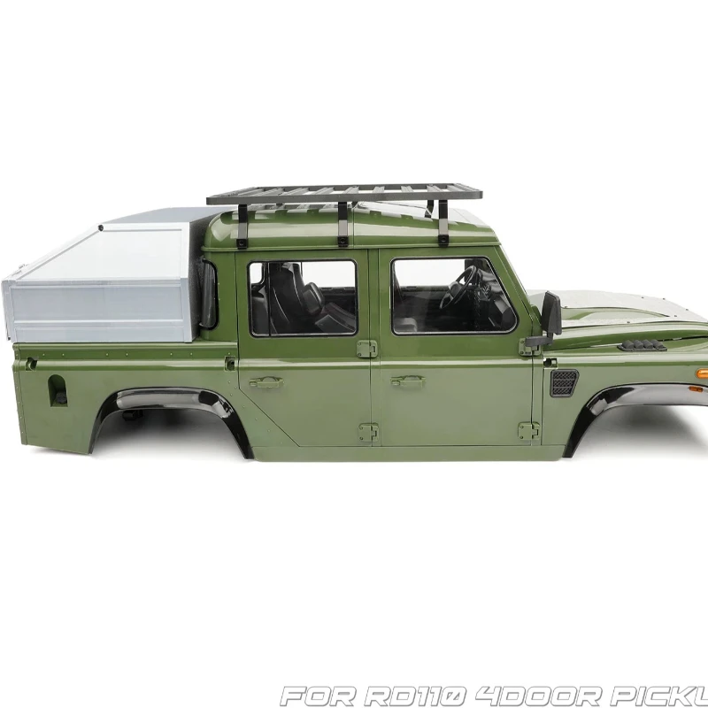 RC Car Wilderness Defender Rear Bucket Extra Large Tool Box Slant Tail Storage Box for 1/10 RC ARB Travel Suitcase