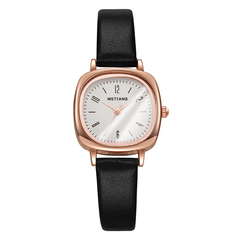 Simple Square Dial Women Watches Casual Retro Quartz Wristwatches Leather Strap Fashion Ladies Students Clock Gifts Reloj Mujer