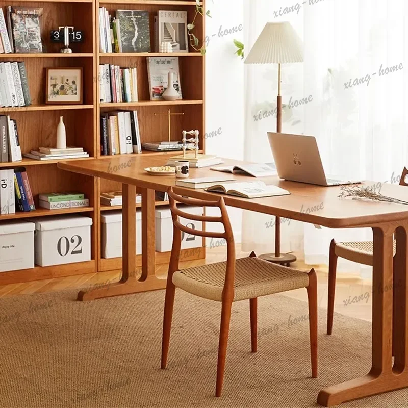 LJY Workbench Villa Dining Tables Minimalist Modern Indoors Kitchen Dining Tables Retro Design Home Furniture Mesa Comedor Ls40c
