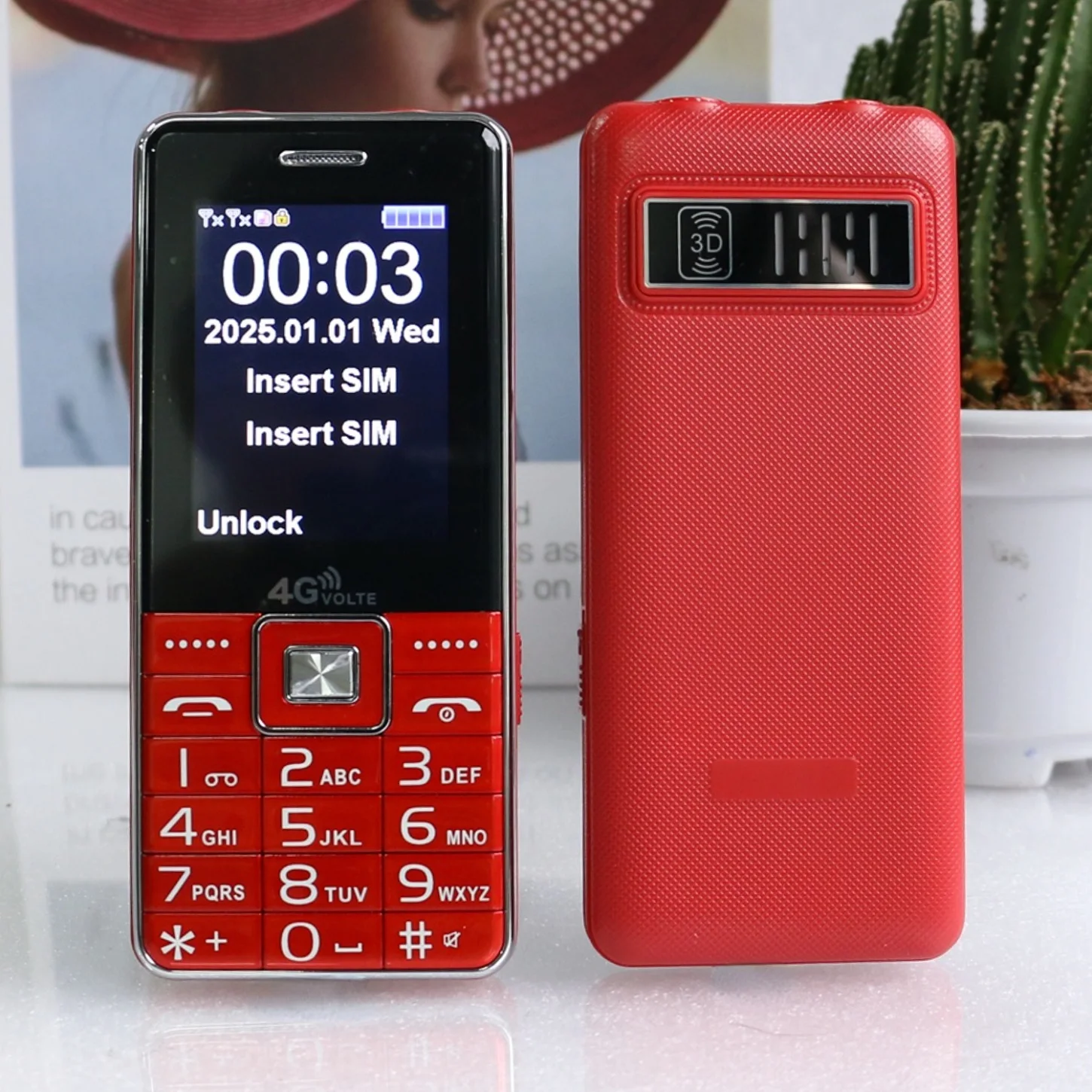 Low Price Unlocked Senior Large Push-Button Phone For Elderly SOS Key Speed Dial Portable Tow Sim Loud Voice Strong Torch Cheap