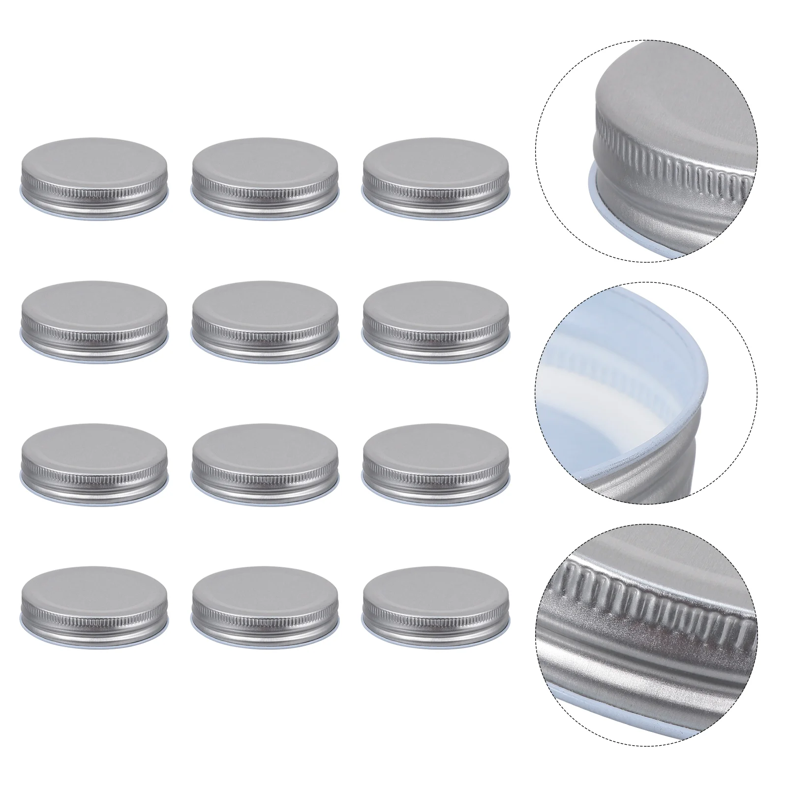 

16 Pcs Mason Jar Lids Rings Cover Tinplate Storage Solid Bean Sprouts Air Tight