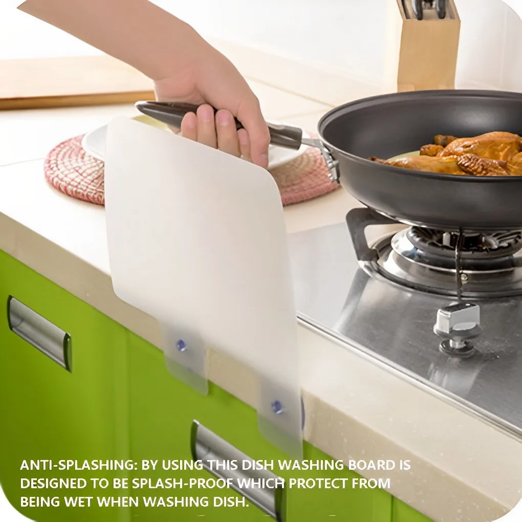 Sink Water Splash Guard Detachable Anti-splashing Dish Washing Protector Vegetable Cleaning Barrier For Restaurant Home