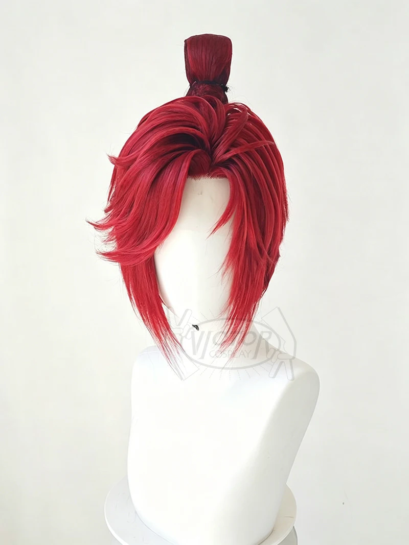 Sun Quan Cosplay Styled Wig Game Ashes Of The Kingdom Customized Heat-resistant Synthetic Hair Halloween Party Cosplay Wigs view 2