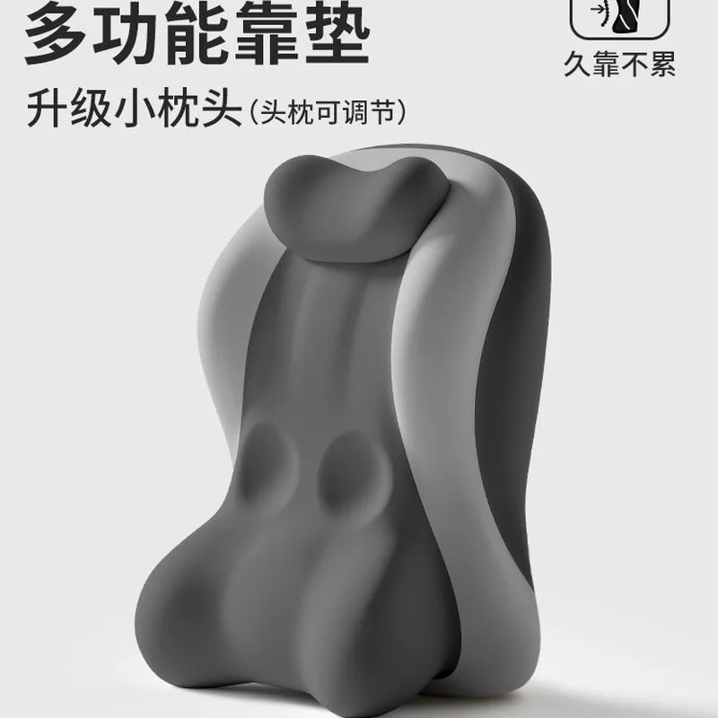 Adjustable Bed Backrest Pillow with Head Support Cervical Spine Protection Large Cushion for Reading Phone Use Sofa Semi Recline