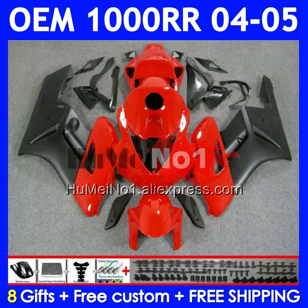 OEM Injection For HONDA CBR 1000RR 1000CC CBR1000 RR 04-05 59No.61 Red grey CBR 1000 CC RR 2004 2005 CBR1000RR 04 05 Fairing