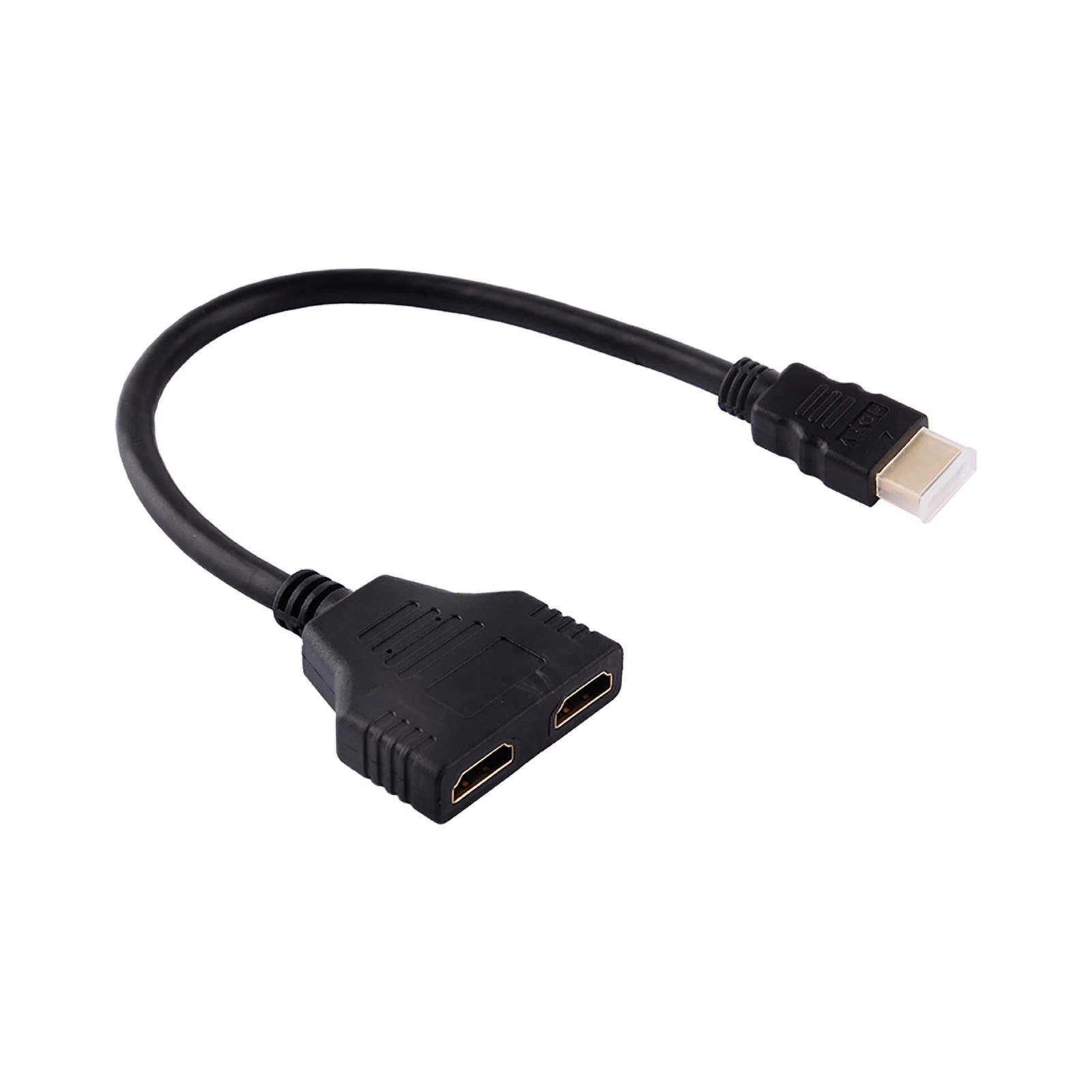 1080P HDMI Male to Dual HDMI Female 1 to 2 Way Splitter Adapter Cable for HD TV