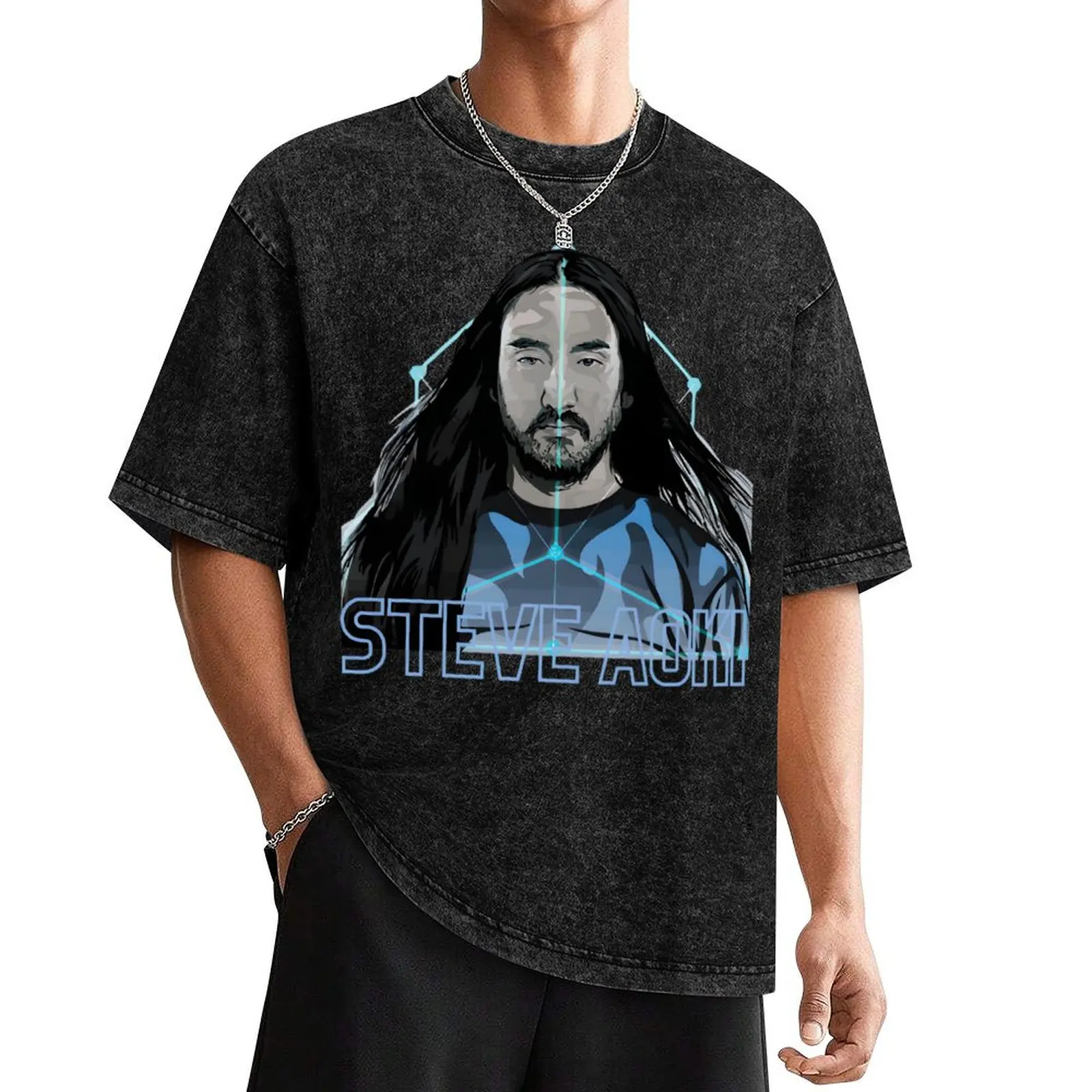 electro - steve aoki electro house music dj T-Shirt cute clothes graphic shirts sublime mens cotton t shirts