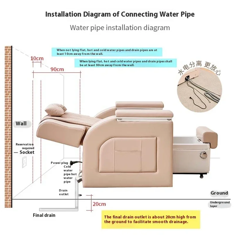 Silla de pedicura profesional, Spa con chorro de agua, sillas de lujo, hermoso Pedal, Fotele de belleza, muebles comerciales de pedicura