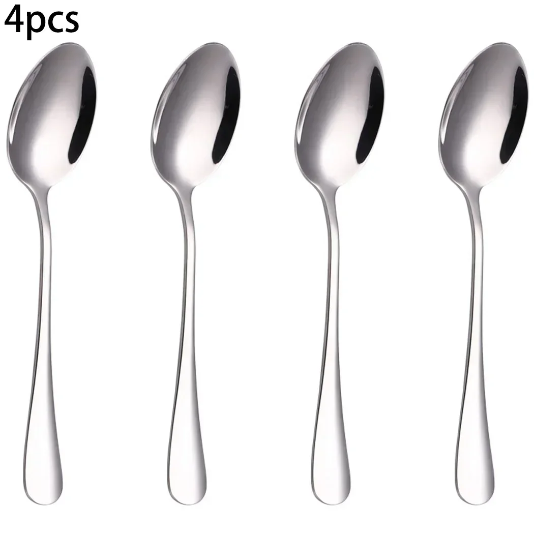 Stainless Steel Teaspoon Set Kitchen Dessert Coffee Tea Spoon Espresso Spoon Kitchen Tableware Cooking Utensils