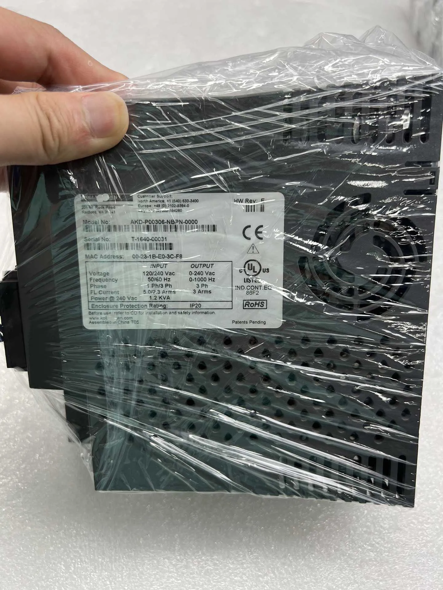 AKD-P00306-NBPN-0000 Сервопривод для Kollmorgen