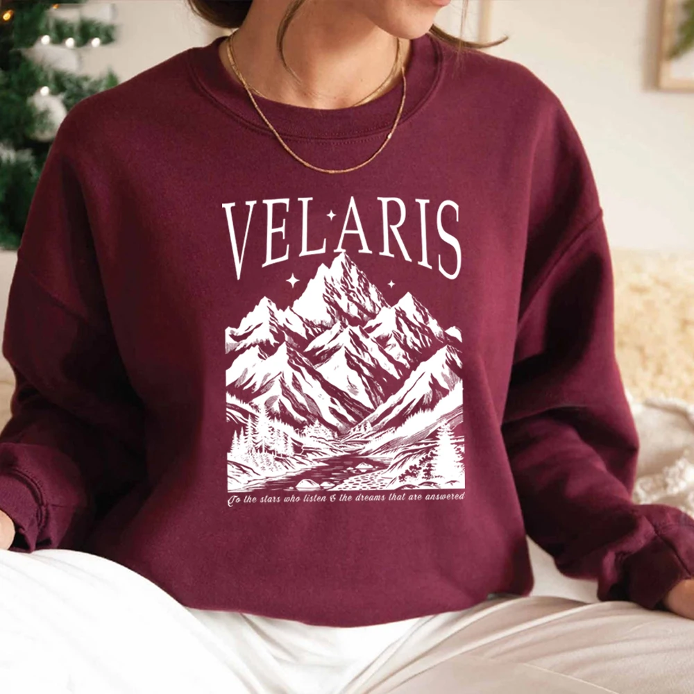 Velaris Sweatshirt The Night Court Sweatshirt ACOTAR Shirt A Court of Thorns and Rose Hoodie Unisex Crewneck Sweatshirts SJM Top