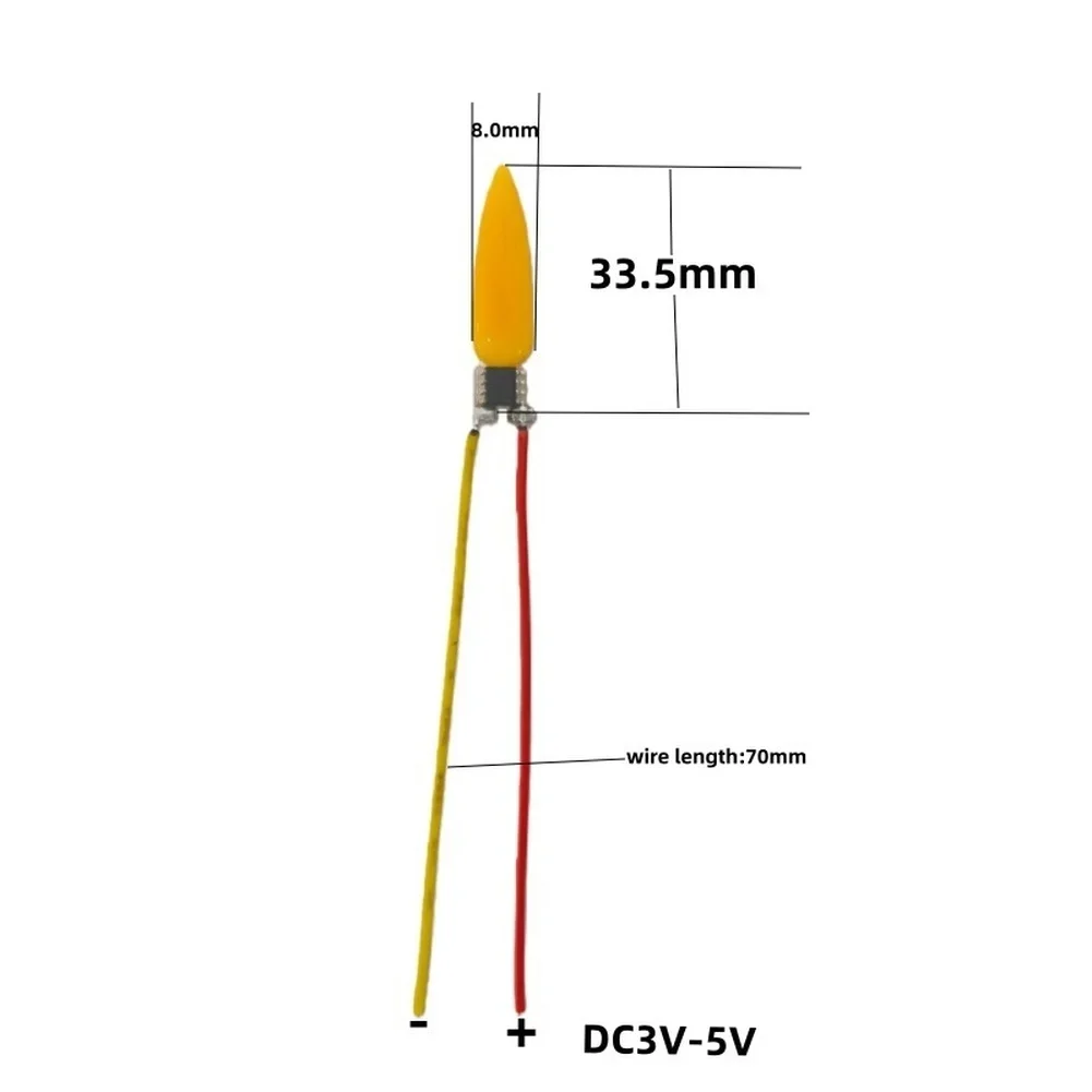 1PCS Solar Flame LED Light Circuit Board Flickering Candle Light Corn Shape PCBA For DIY Crafts Electrical Equipment Parts