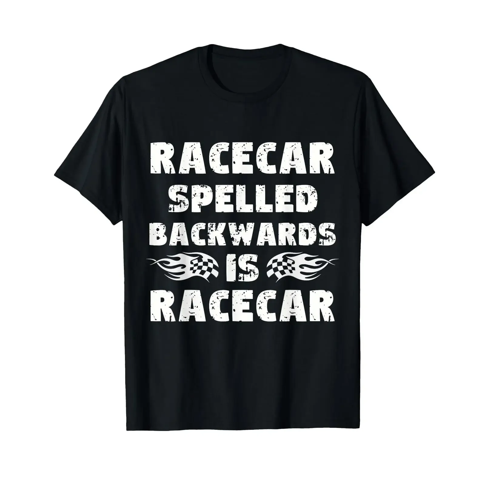 Funny Racecar Spelled Backwards Race Car Racing Humor T Shirt vintage Washed Unisex fashion Versatile Stylish designer clothes