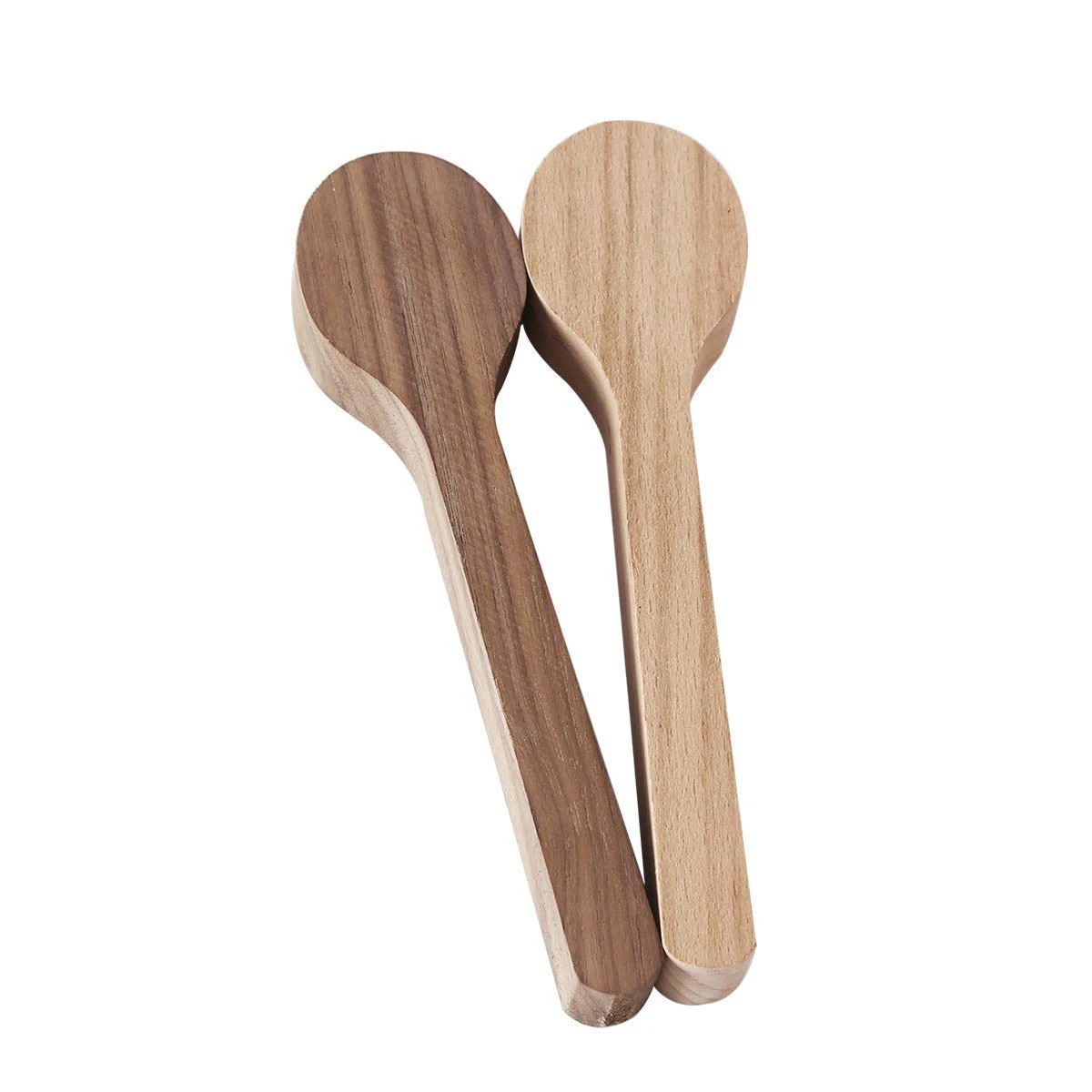 ABZJ 2 pezzi cucchiaio da intaglio in legno set vuoto faggio e noce kit da intaglio artigianale in legno non finito per Whitteler per principianti