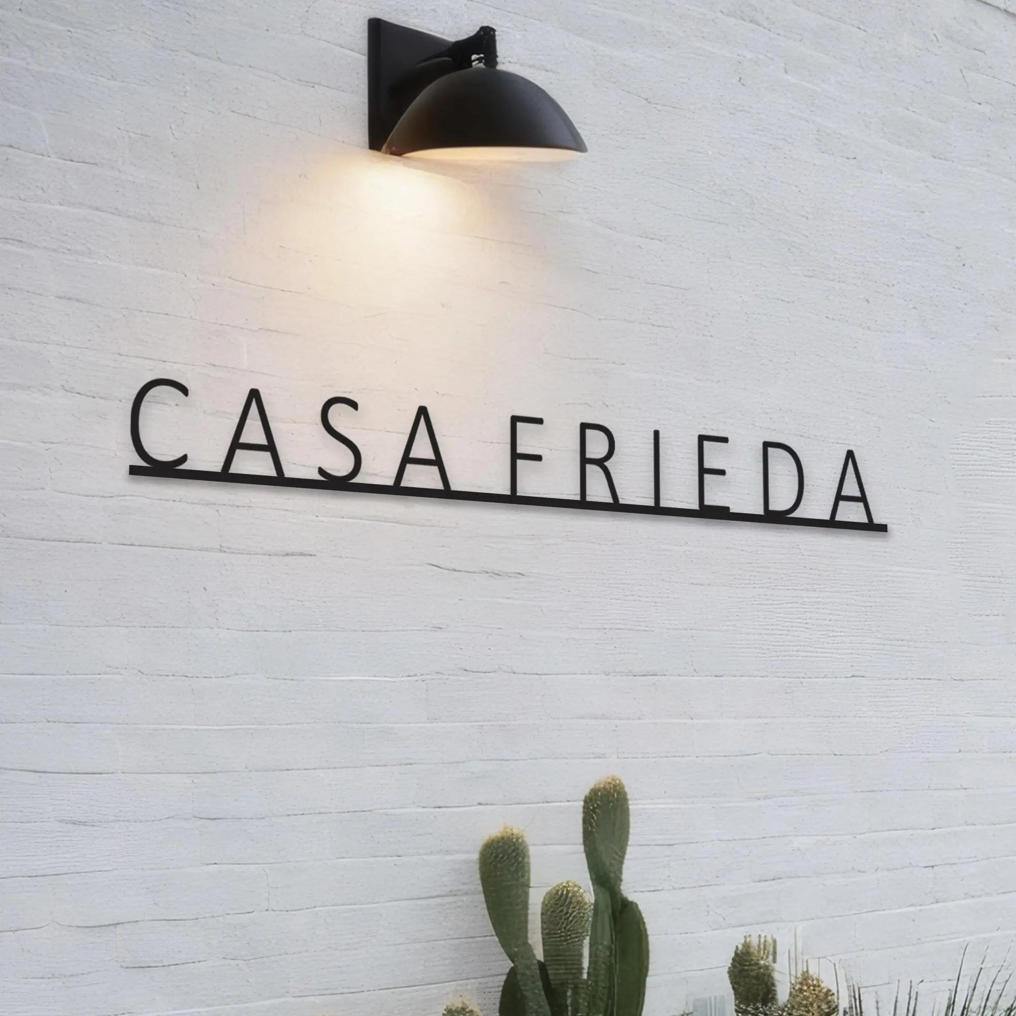 Custom Metal House Name Sign Outdoor House Name Plaque Outdoor House Signs Traditional Housewarming Gift Casa Metal Sign