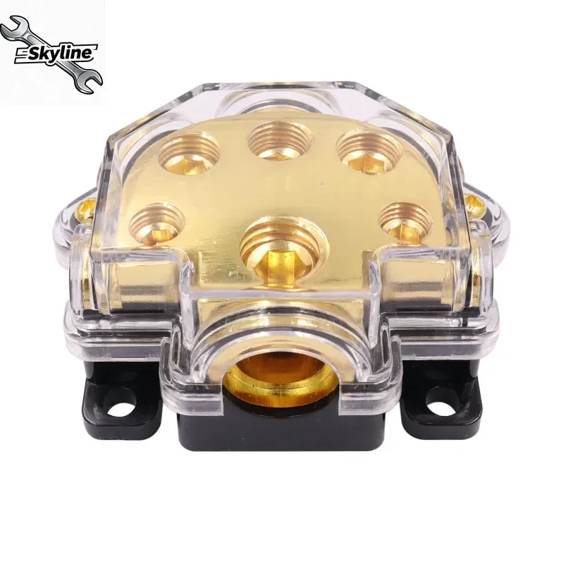 2 、3、5 Way Car Audio Amplifier 0/2/4 Gauge in 0/2/4/8 Gauge Out Power Distribution Block for Car Audio Splitter