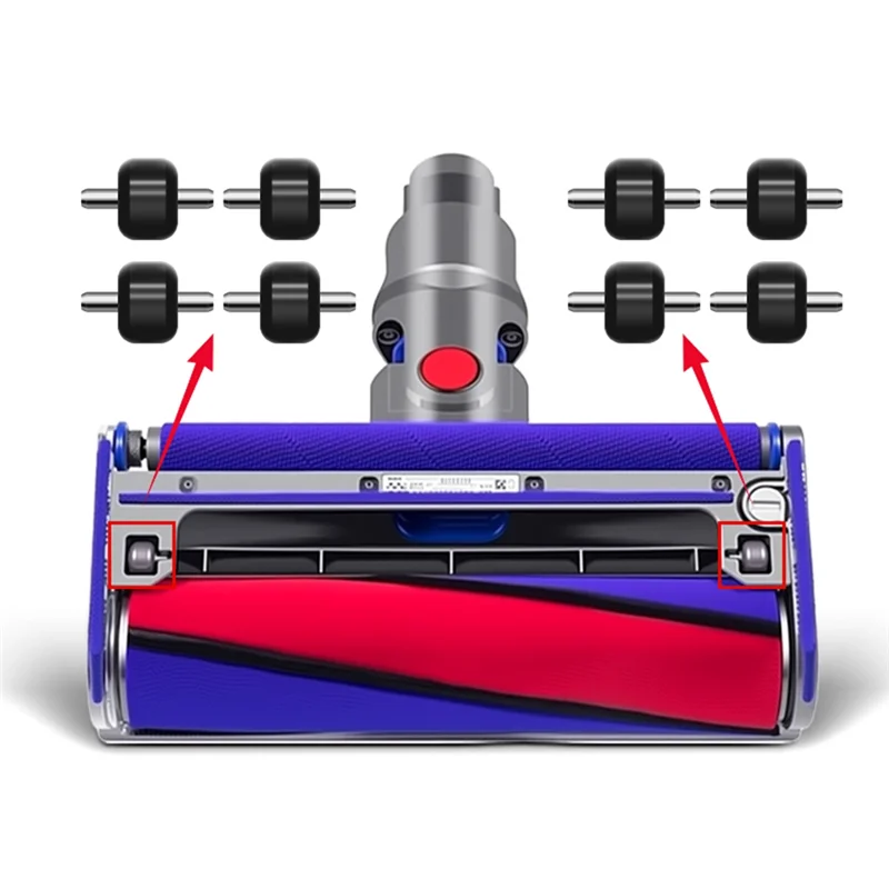 

A99G-Replacement Soft Roller Parts Small Wheels For Dyson V6 V7 V8 V10 V11 V15 Vacuum Head Units Accessory
