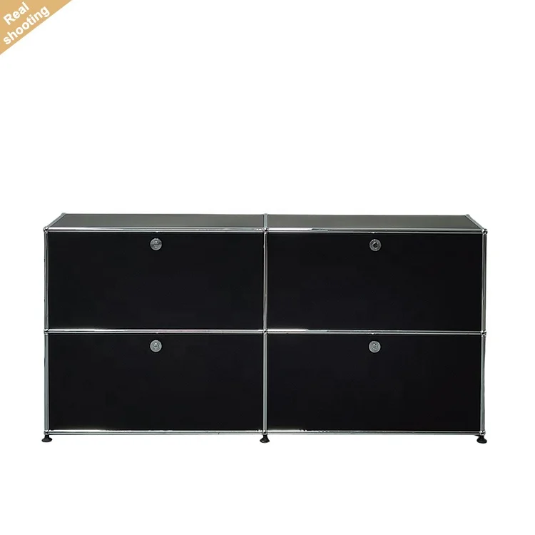 

Modern Modular Design Stainless Steel Storage Cabinet Simple Living Room Cabinet Side Cabinet