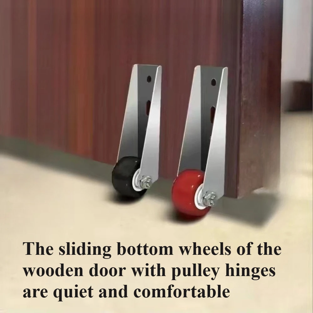 Ruote di traduzione inferiore della porta Rulli per porte scorrevoli Caratteristica anti-cedimento Misura universale per accessori cerniere puleggia per mobili