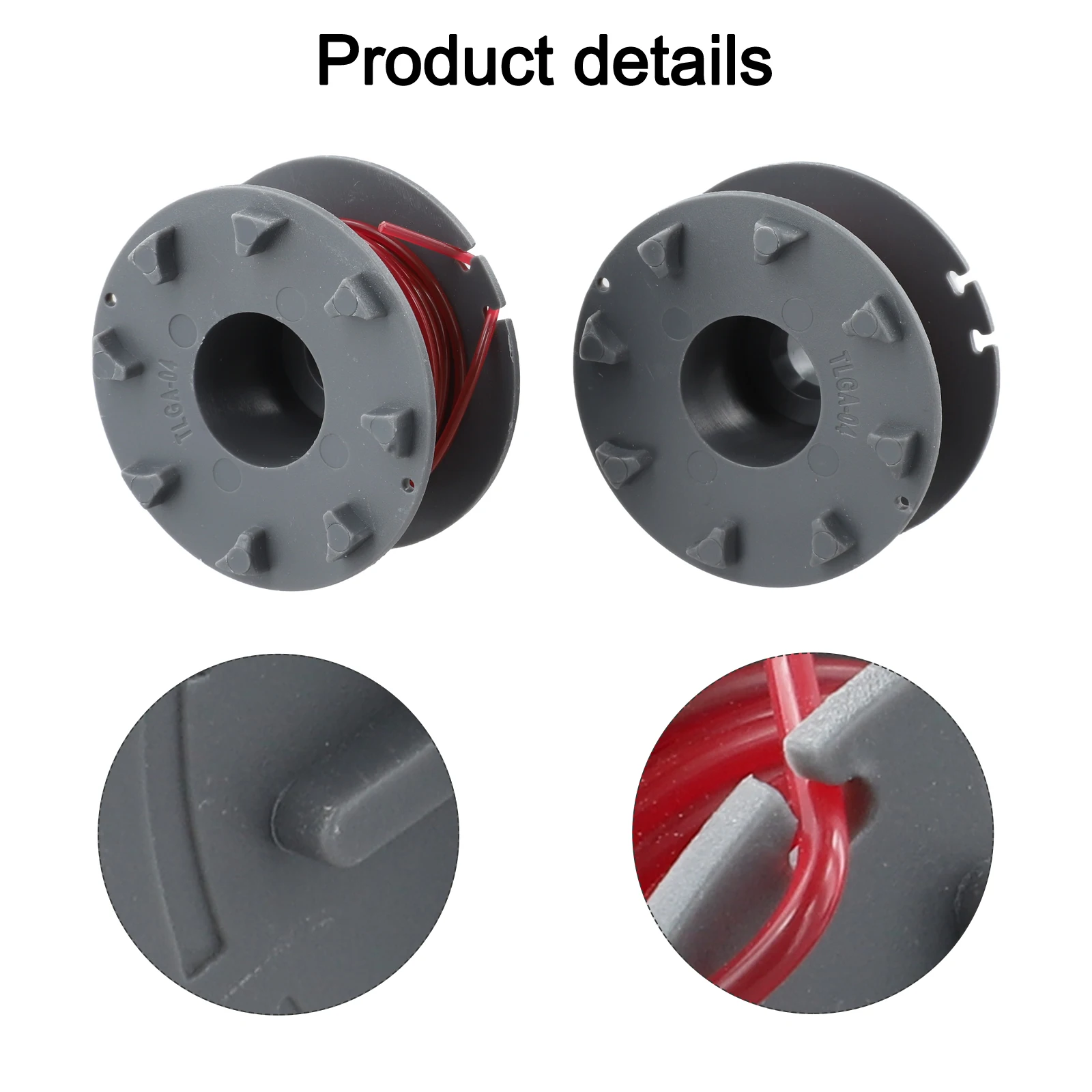 4 Count Spool and Grass Rope Cover Set Designed for 0536420 Lithium Electric Lawn Mowers Long Lasting Durability