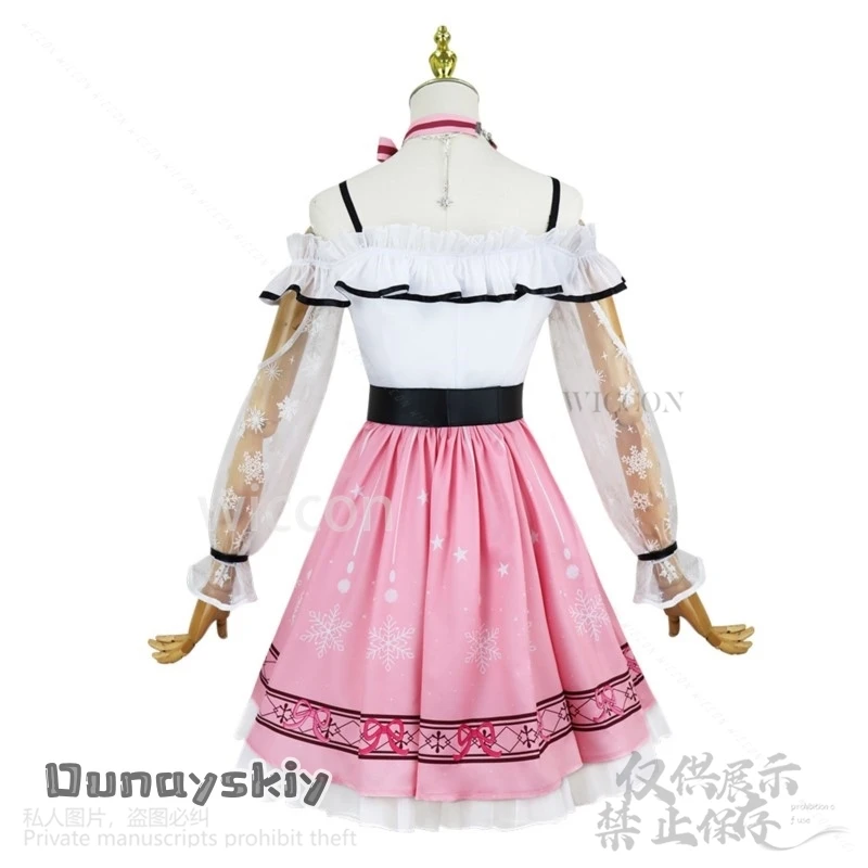 Аниме игра Infinity Nikki косплей костюм розовое платье Лолита милая униформа парики для Хэллоуина, Рождественской вечеринки, потому что девушки по индивидуальному заказу