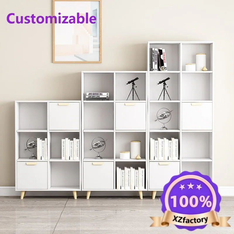 Factory Direct 2026 Top RatedMadera maciza, estantería para grietas, salón, estantería, estantería, estilo japonés