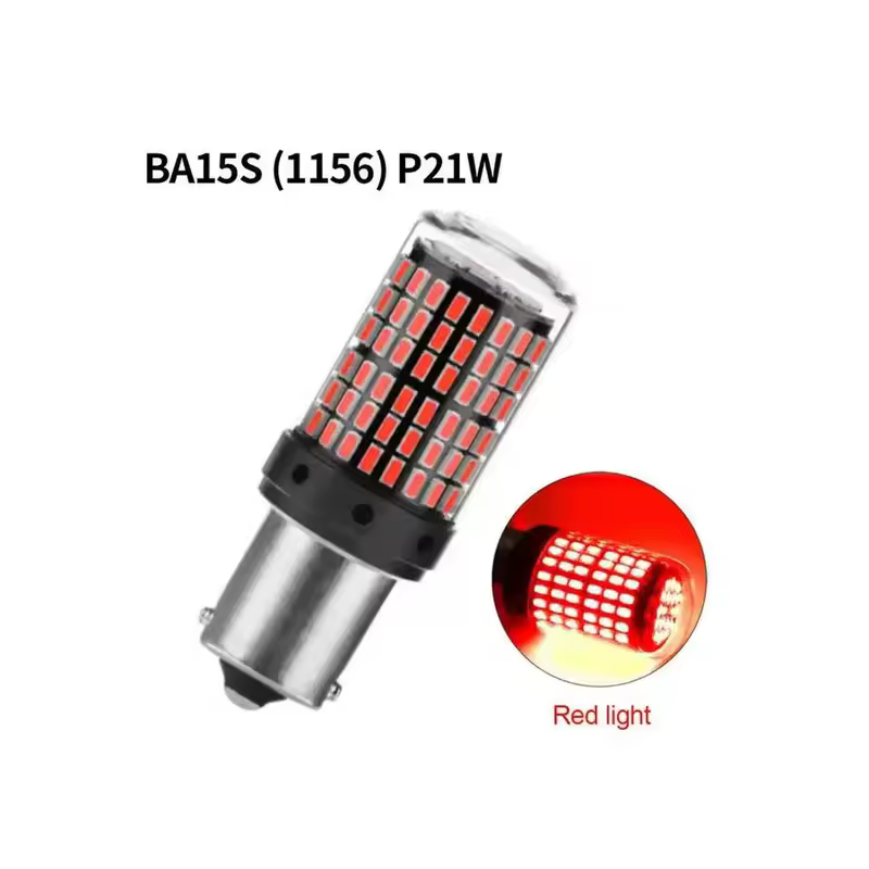 2Pcs 1156 BA15S P21W BAU15S PY21W T20 7440 W21W 3157 1157 P21/5W W21/5W LED Bulbs 144smd led CanBus lamp For Turn Signal Light - Image 7