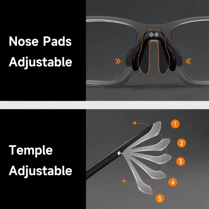 جديد الرياضة للرؤية الليلية الاستقطاب النظارات الشمسية الرجال النساء UV400 نظارات عالية الجودة TR90 حملق ركوب نظارات واقية #2