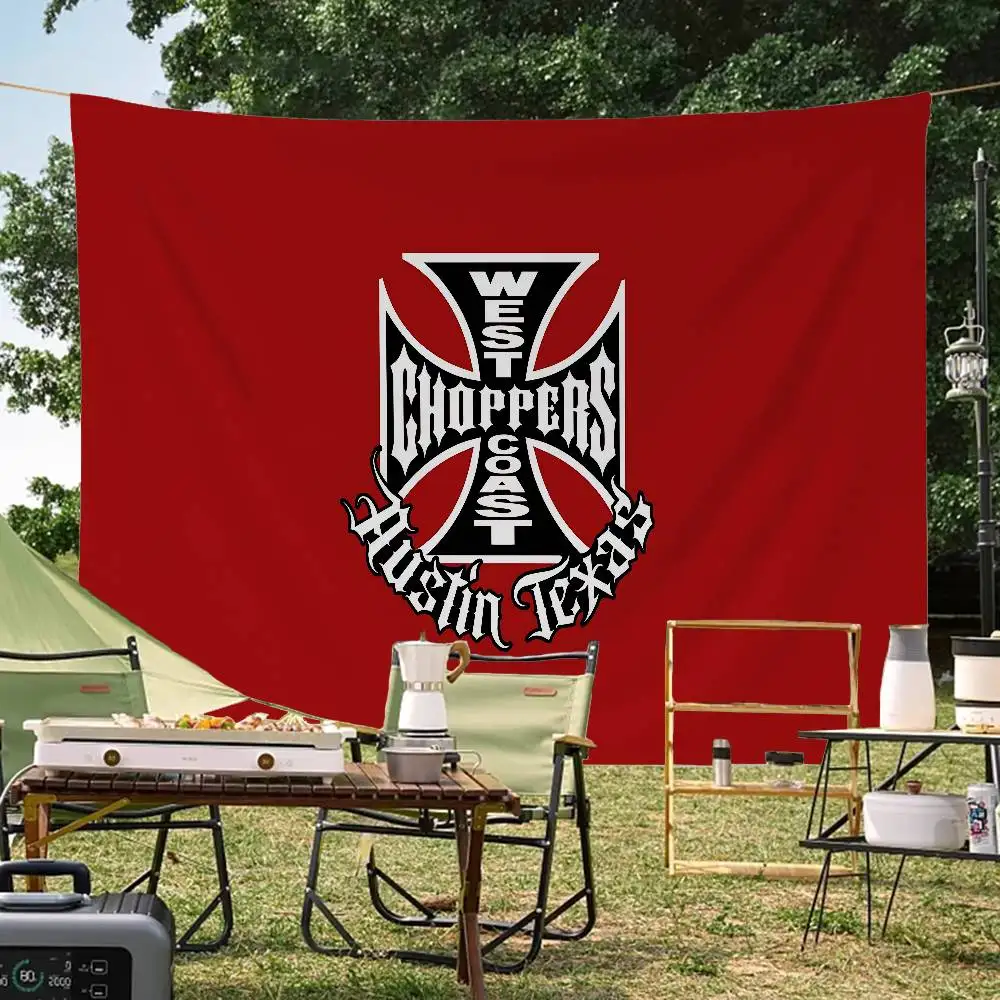 West C-Coast C-Choppers Large Size Flags Printing Patterns Interesting Birthday Party Decorations Banner
