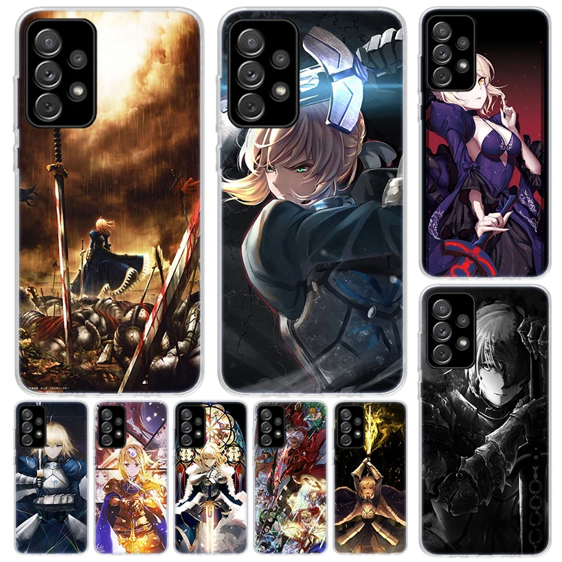 Fate Zero Stay Night Saber Cover For Samsung Galaxy A51 A50 A71 A70 Phone Case A21S A31 A41 A10 A20E A30 A40 A01 A11 A6 A7 A8 A9