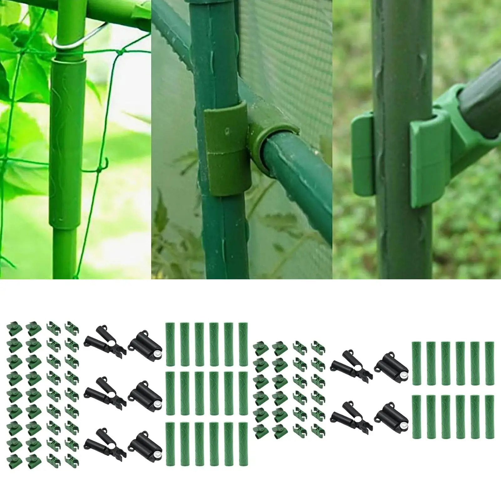 

Регулируемый соединитель для подвязки растений 8 мм, набор крепежных клипс для садовых опор, соединительные пряжки для каркасов для томатов и огурцов