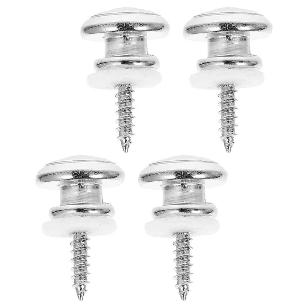 

1Set Metal Strap Locks Electric Acoustic Guitar Strap Button Replacement Anti-Skid Durable Guitar Accessories Bass Belt Lock