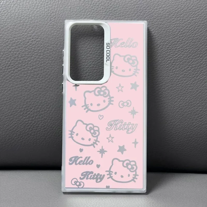 Etui Cute Hello Kitty Cover do Samsung Galaxy A55 A35 A54 A53 A34 A23 A24 A14 A15 A05 S25 S24 Ultra S23 S22 Plus S20 FE Funda