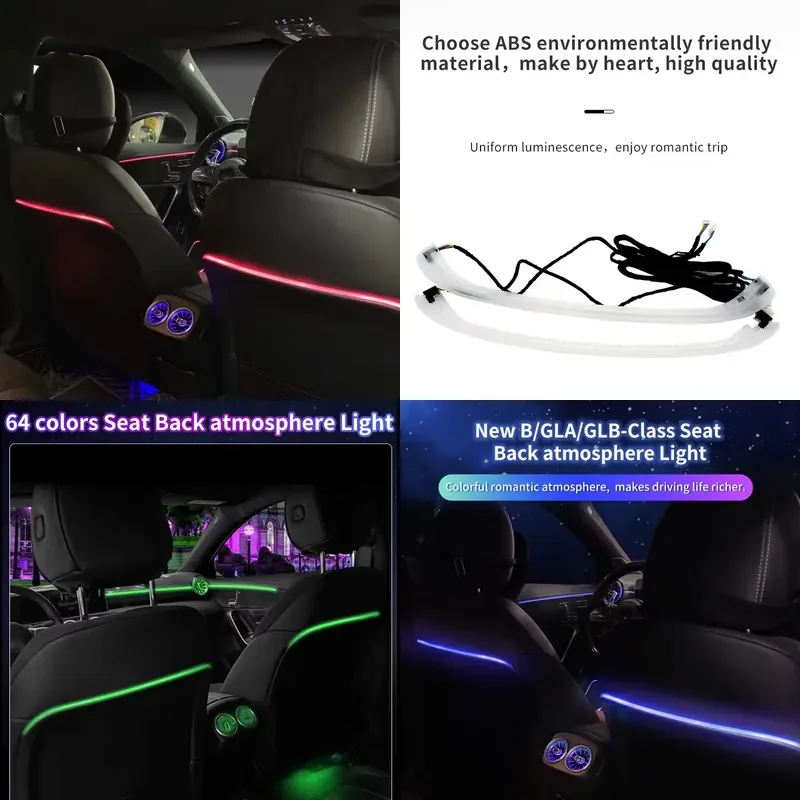 high quality Hot-selling W247 Car Interior LED Light Seat Back Ambient Light for Mercedes-Benz New A/B/CLA/GLA/GLB-class W177