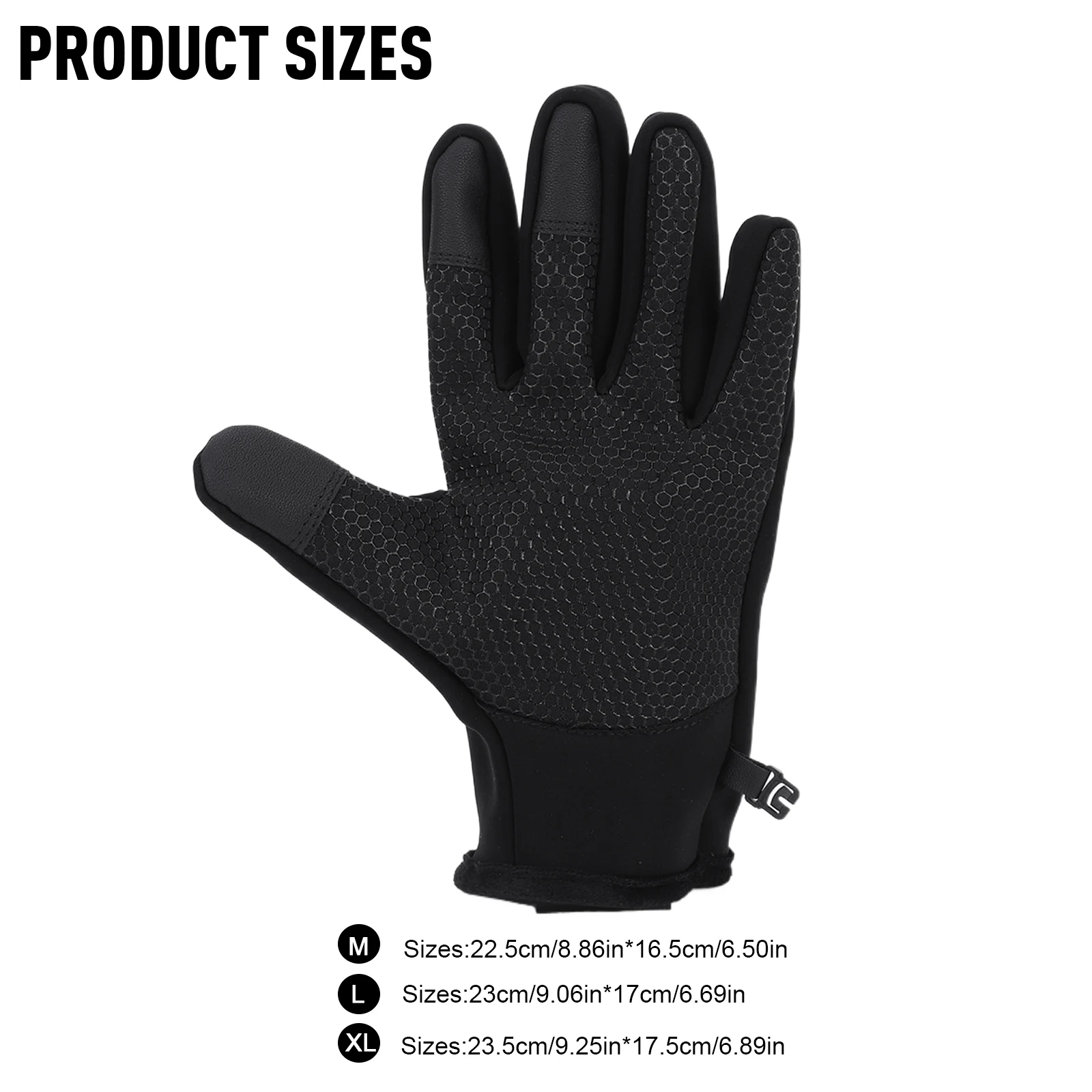 التزلج لمس قفاز يندبروف الحرارية الدراجات قفاز المضادة للانزلاق الصوف مبطنة قفازات دافئة لصيد الأسماك القيادة دراجة نارية التزلج #6