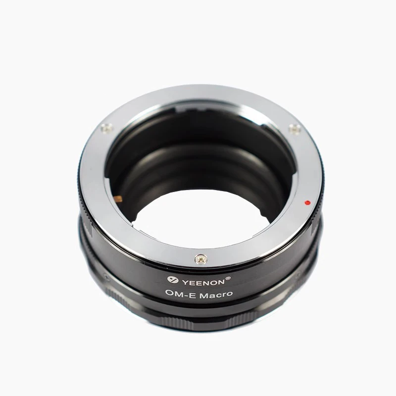 Yeenon Adaptateur d'objectif Macro OM-E Mise au point manuelle pour objectif Olympus OM vers appareil photo Sony E Mount A7R5/A7figured/A7M5/A7R4/A7C2/A7C/A1/A6500/A7S