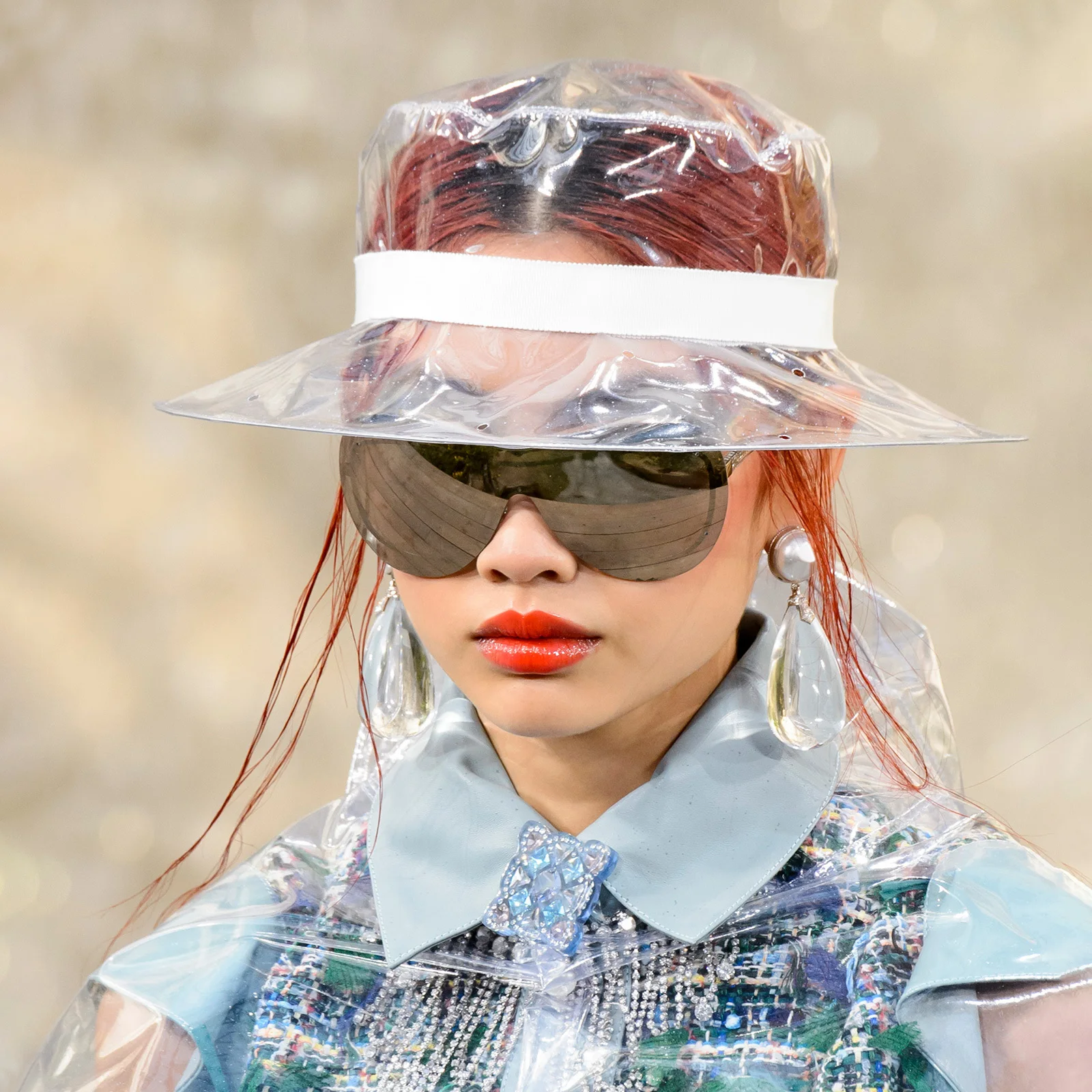 Sombrero de pescador impermeable, sombrero de cubo de Pvc transparente para playa, pesca al aire libre, senderismo, Camping, sol, lluvia, refugio, 1 ud.