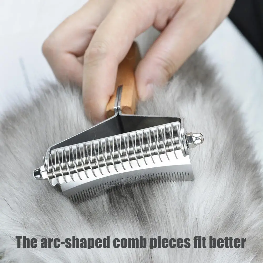 Щетка для собак среднего волокна, профессиональный набор инструментов для ухода за домашними животными для собак, кошек, 3 1, расческа для удаления шерсти с мехом для домашних животных