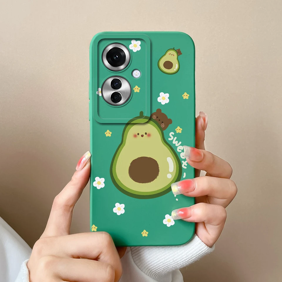 Case For Oppo Reno 11F F25 Pro 5G Lovely Cat Astronaut Couple Liquid Anti-Fingerprint Anti-drop Cover For Oppo Reno11 F Funda