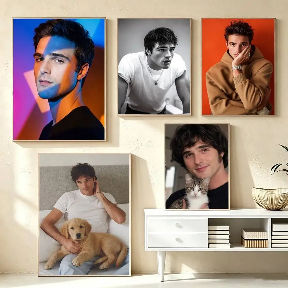 Jacob E-Elordi  Poster Waterproof Wall Art Sticker For Bar Living Room Vintage Decor High Quality Print Gift