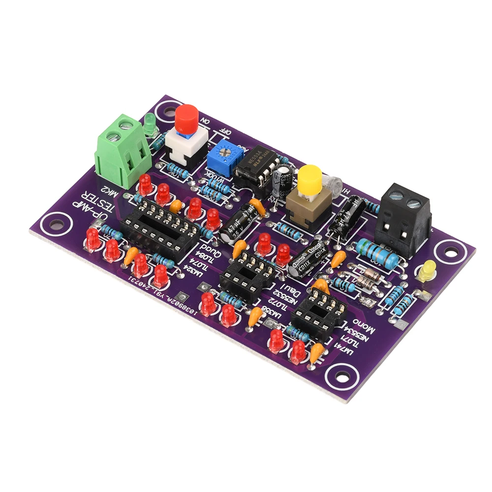 T2 Operational Amplifier OP AMP Tester For Single Mono Dual Quad OPAMP Chip High Speed Low Speed Differentiation DC12V